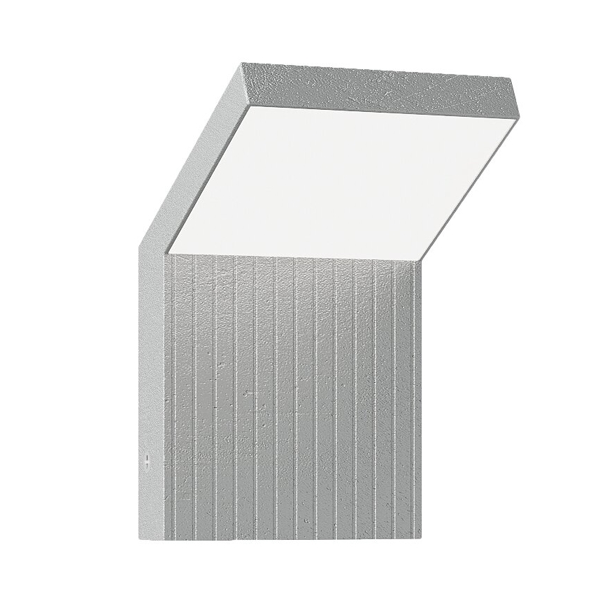 Brilagi - Aplique de pared LED para exterior RIANO LED/8W/230V plateado IP65