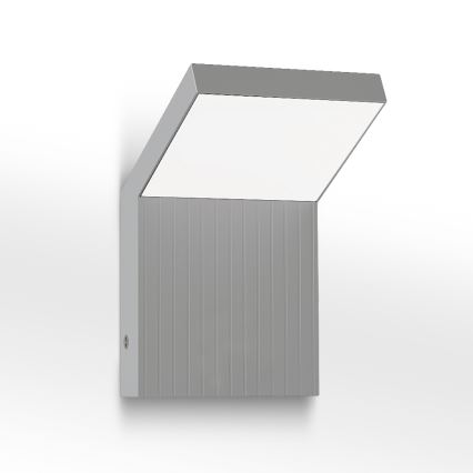 Brilagi - Aplique de pared LED para exterior RIANO LED/8W/230V plateado IP65
