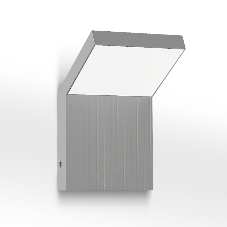 Brilagi - Aplique de pared LED para exterior RIANO LED/8W/230V plateado IP65