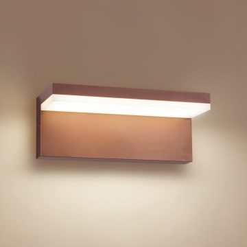 Brilagi - Aplique de pared LED para exterior TESSI LED/10W/230V marrón IP54