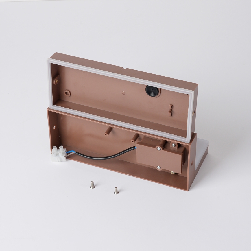 Brilagi - Aplique de pared LED para exterior TESSI LED/10W/230V marrón IP54