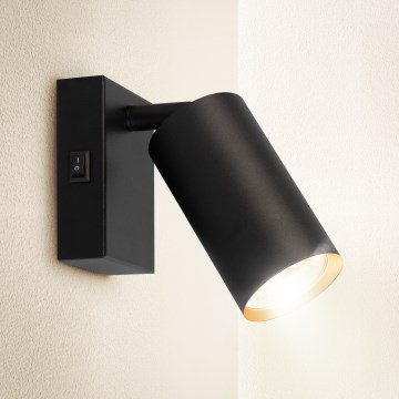 Brilagi - Aplique de pared LED regulable SELE 1xGU10/6,5W/230V 2700-6500K negro/dorado