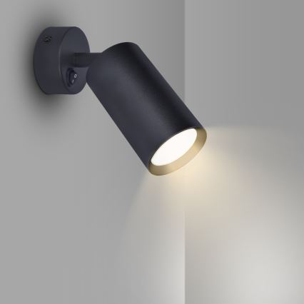 Brilagi - Aplique LED regulable orientable SELE 1xGU10/6,5W/230V 2700-6500K negro