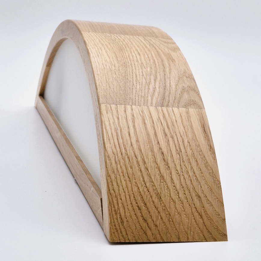 Brilagi - Aplique de pared LED RGBW regulable CARVALHO 1xE27/15W/230V 2700-6500K Wi-Fi roble