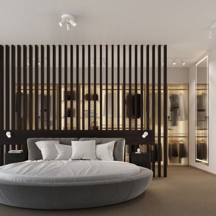 Brilagi - Aplique de pared LED tipo foco CRESTO 1xGU10/10W/230V blanco