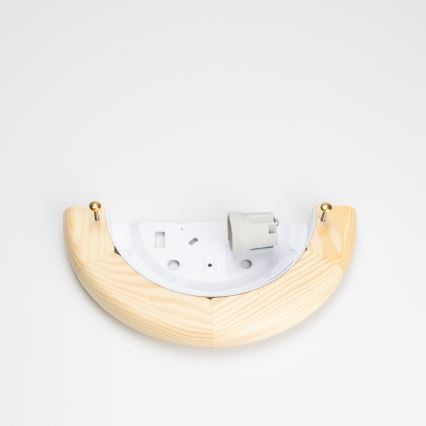 Brilagi - Aplique de pared ORBIS 1xE27/60W/230V, 30 cm, madera de pino