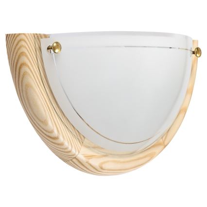 Brilagi - Aplique de pared ORBIS 1xE27/60W/230V, 30 cm, madera de pino