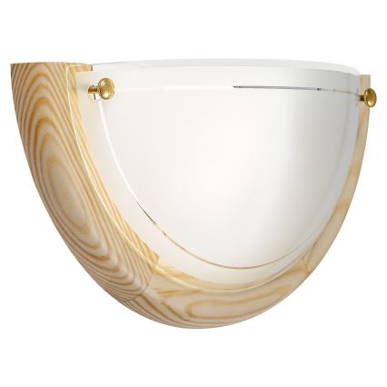 Brilagi - Aplique de pared ORBIS 1xE27/60W/230V, 30 cm, madera de pino