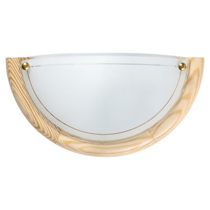 Brilagi - Aplique de pared ORBIS 1xE27/60W/230V, 30 cm, madera de pino