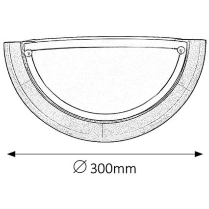 Brilagi - Aplique de pared ORBIS 1xE27/60W/230V, 30 cm, madera de pino