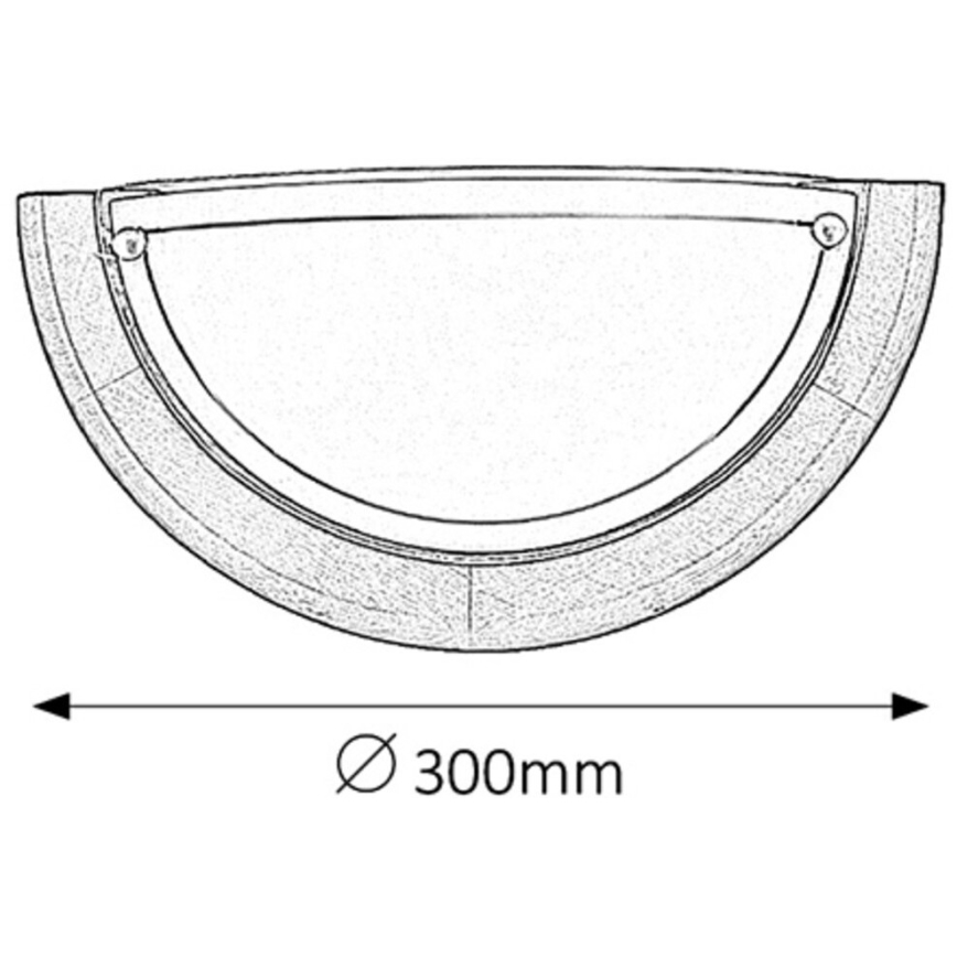 Brilagi - Aplique de pared ORBIS 1xE27/60W/230V, 30 cm, madera de pino