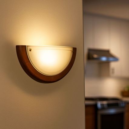 Brilagi - Aplique de pared ORBIS 1xE27/60W/230V 30 cm pino