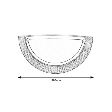 Brilagi - Aplique de pared ORBIS 1xE27/60W/230V 30 cm pino