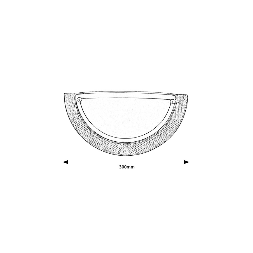 Brilagi - Aplique de pared ORBIS 1xE27/60W/230V 30 cm pino
