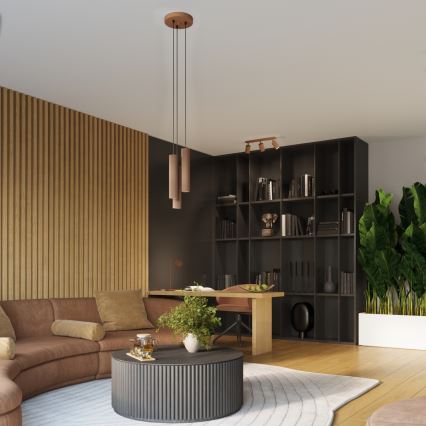 Brilagi - Aplique de pared orientable CRESTO 1xGU10/10W/230V marrón