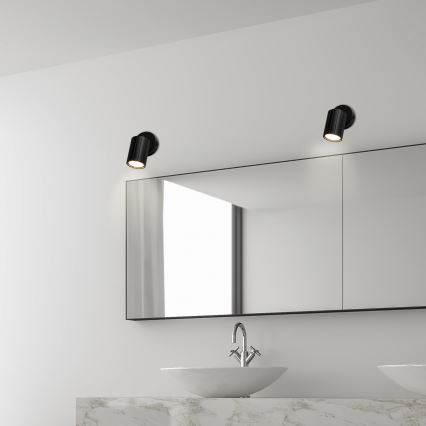 Brilagi - Aplique de pared orientable CRISPINA 1x GU10 / 10 W / 230 V, negro