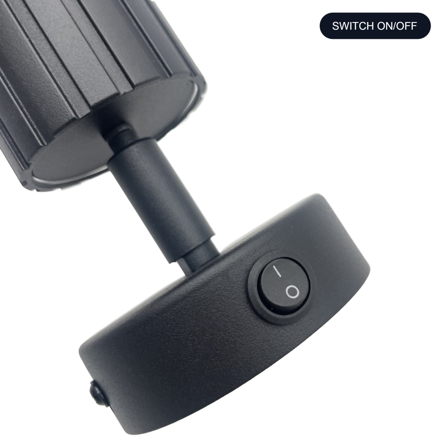 Brilagi - Aplique de pared orientable CRISPINA 1x GU10 / 10 W / 230 V, negro