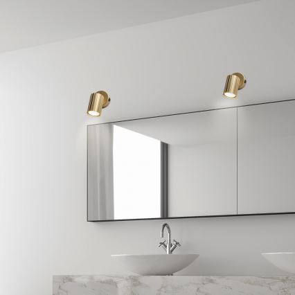 Brilagi - Aplique de pared orientable CRISPINA 1xGU10/10W/230V acabado dorado