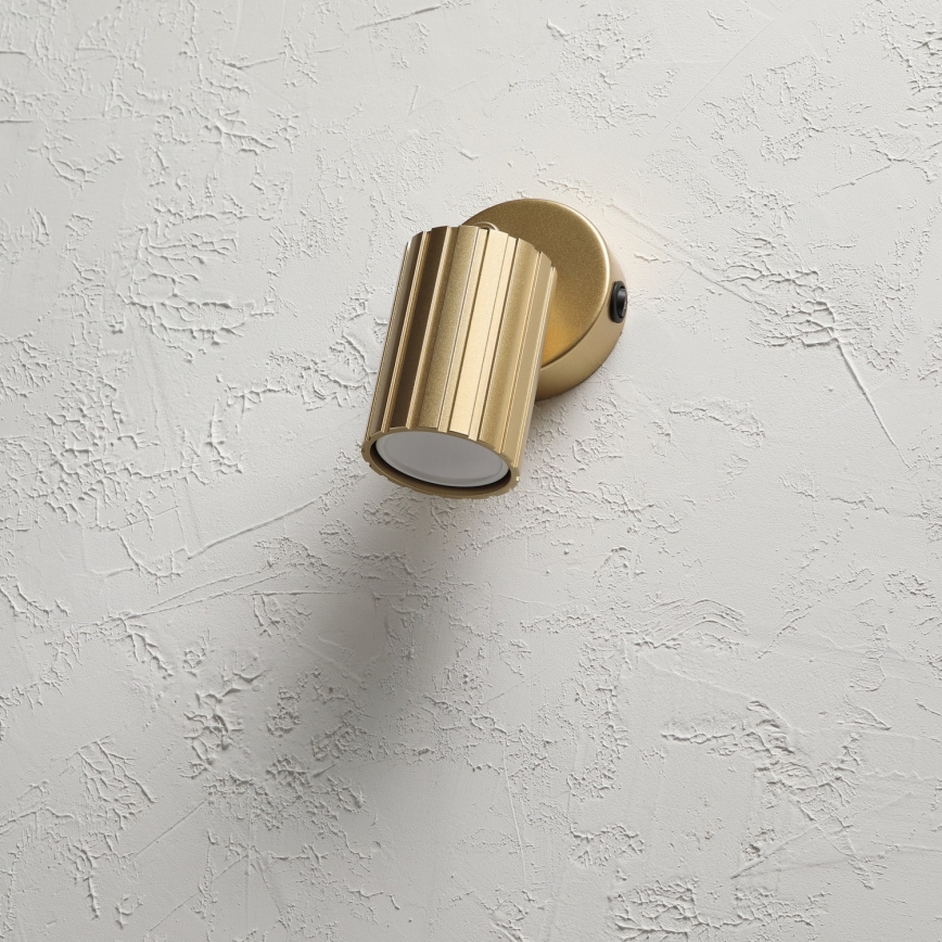 Brilagi - Aplique de pared orientable CRISPINA 1xGU10/10W/230V acabado dorado