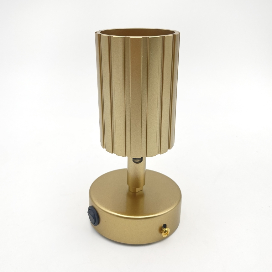 Brilagi - Aplique de pared orientable CRISPINA 1xGU10/10W/230V acabado dorado