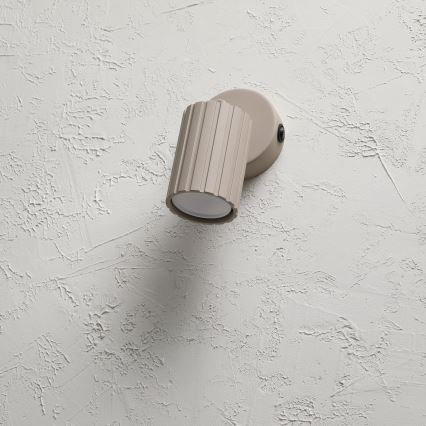 Brilagi - Aplique de pared orientable CRISPINA 1xGU10/10W/230V beige