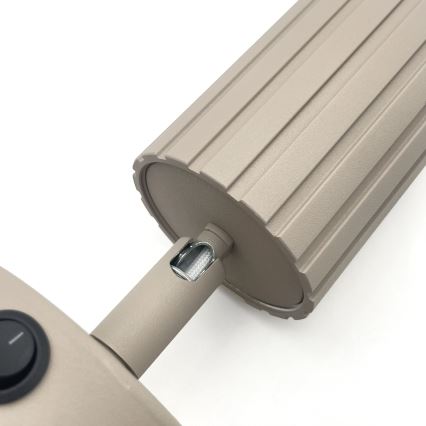 Brilagi - Aplique de pared orientable CRISPINA 1xGU10/10W/230V beige