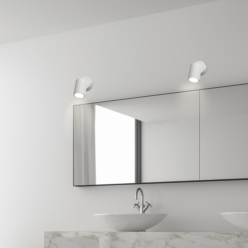 Brilagi - Aplique de pared orientable CRISPINA 1xGU10/10W/230V blanco