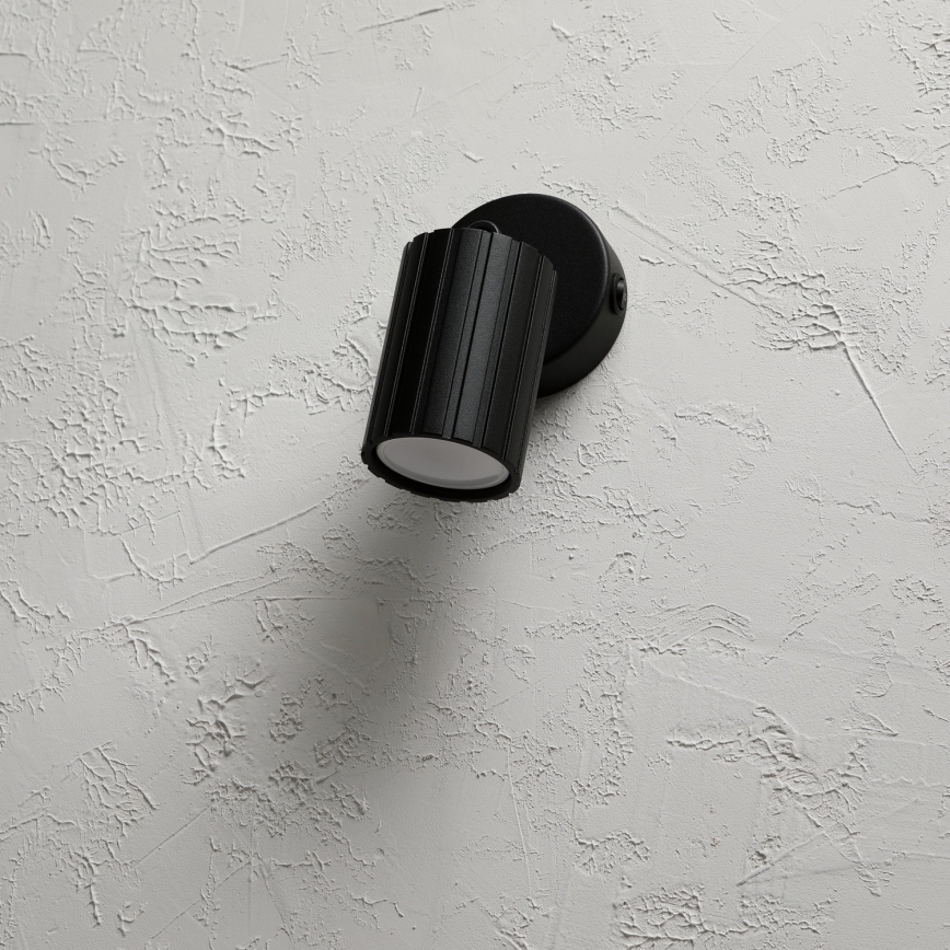 Brilagi - Aplique de pared orientable CRISPINA 1xGU10/10W/230V negro