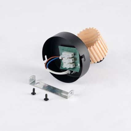 Brilagi - Aplique de pared orientable ODENSE 1xE14/10W/230V madera/negro