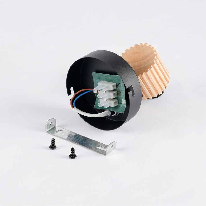 Brilagi - Aplique de pared orientable ODENSE 1xE14/10W/230V madera/negro