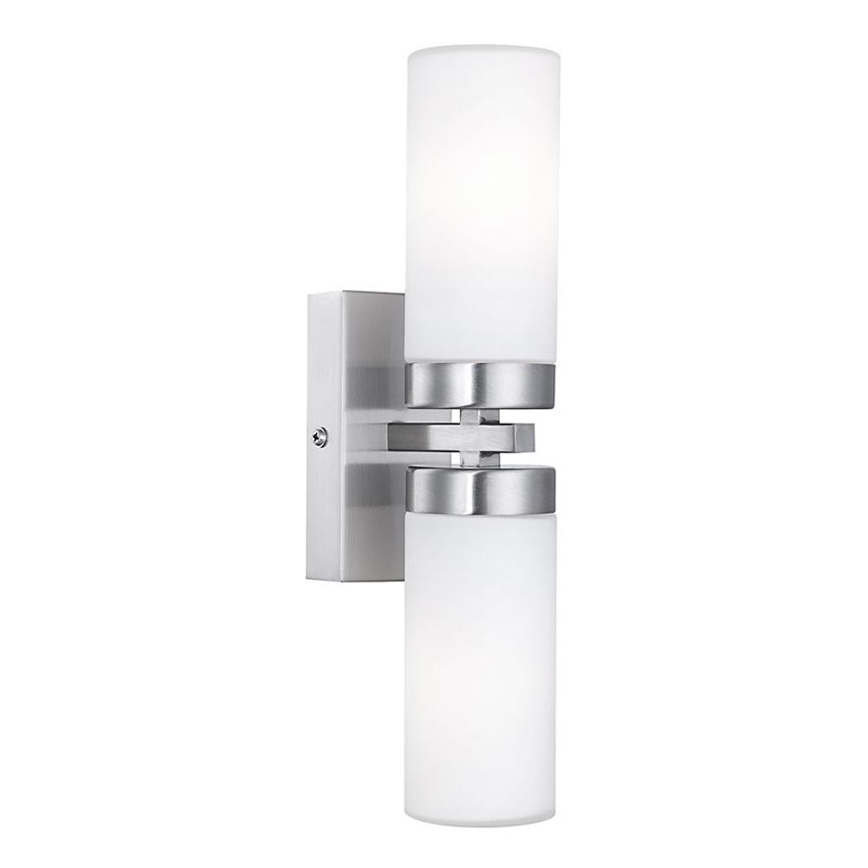 Brilagi - Aplique de pared para baño RAY 2xE14/40W/230V IP44