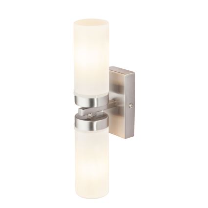 Brilagi - Aplique de pared para baño RAY 2xE14/40W/230V IP44