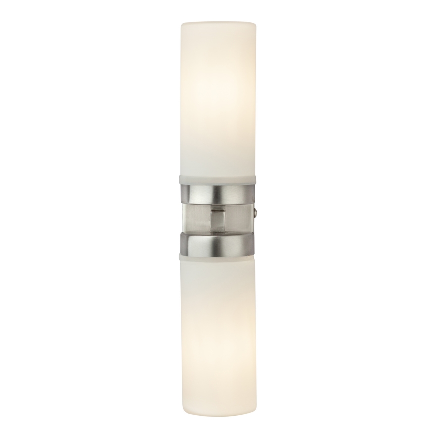 Brilagi - Aplique de pared para baño RAY 2xE14/40W/230V IP44