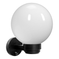 Brilagi - Aplique de pared para exterior con sensor de movimiento HARBOR 1xE27/40W/230V IP33 negro/blanco