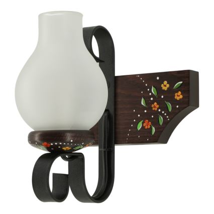 Brilagi - Aplique de pared QUEEN 1xE14/40W/230V haya/wengué