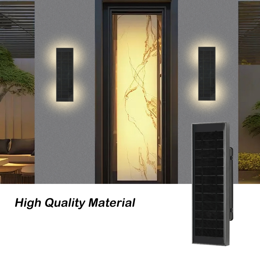 Brilagi - Aplique solar de pared LED regulable SUN LED/2,5W/230V 30 cm 2000 mAh IP44