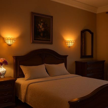 Brilagi - Aplique de pared Tiffany DORAN 1xE14/40W/230V