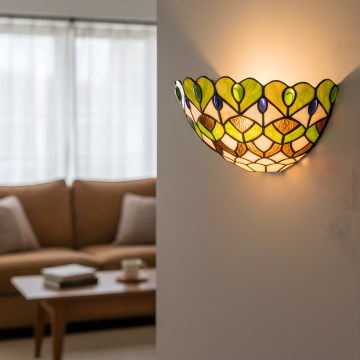 Brilagi - Aplique de pared Tiffany MARGARET 1xE27/40W/230V