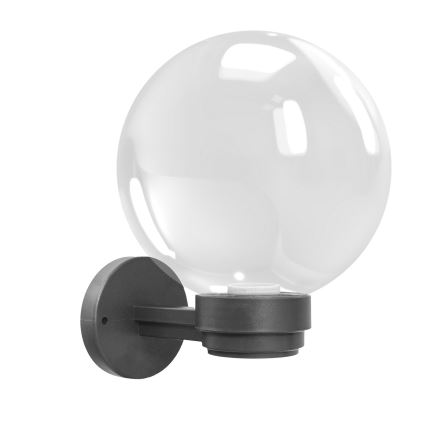 Brilagi - Aplique exterior HARBOR 1xE27/40W/230V IP33 antracita/transparente