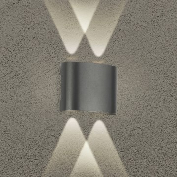 Brilagi - Aplique exterior LED FLAREBOX LED/4W/230V antracita IP65