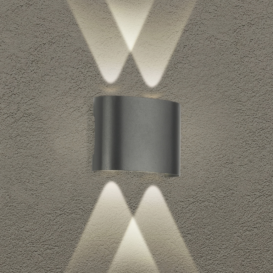 Brilagi - Aplique exterior LED FLAREBOX LED/4W/230V antracita IP65