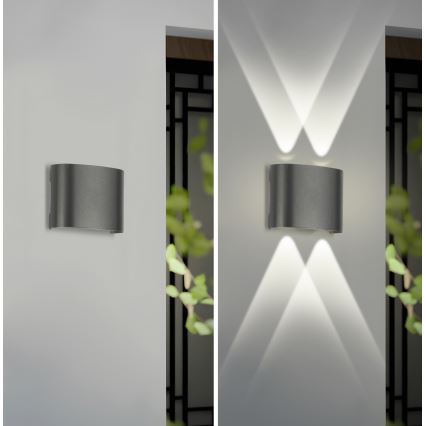 Brilagi - Aplique exterior LED FLAREBOX LED/4W/230V antracita IP65
