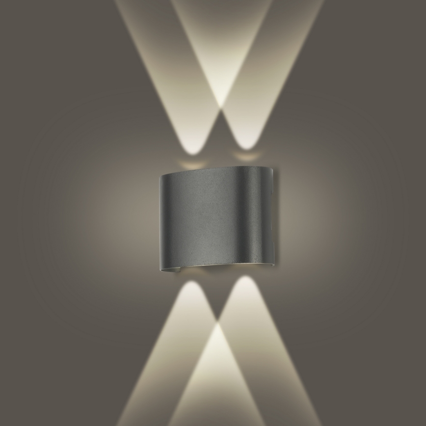 Brilagi - Aplique exterior LED FLAREBOX LED/4W/230V antracita IP65