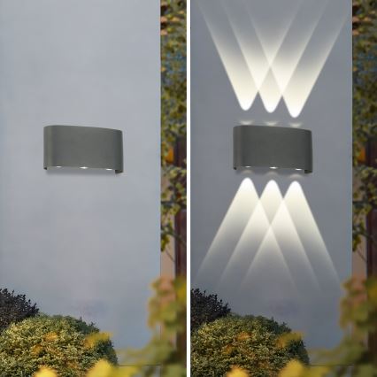 Brilagi - Aplique exterior LED FLAREBOX LED/6W/230V antracita IP65