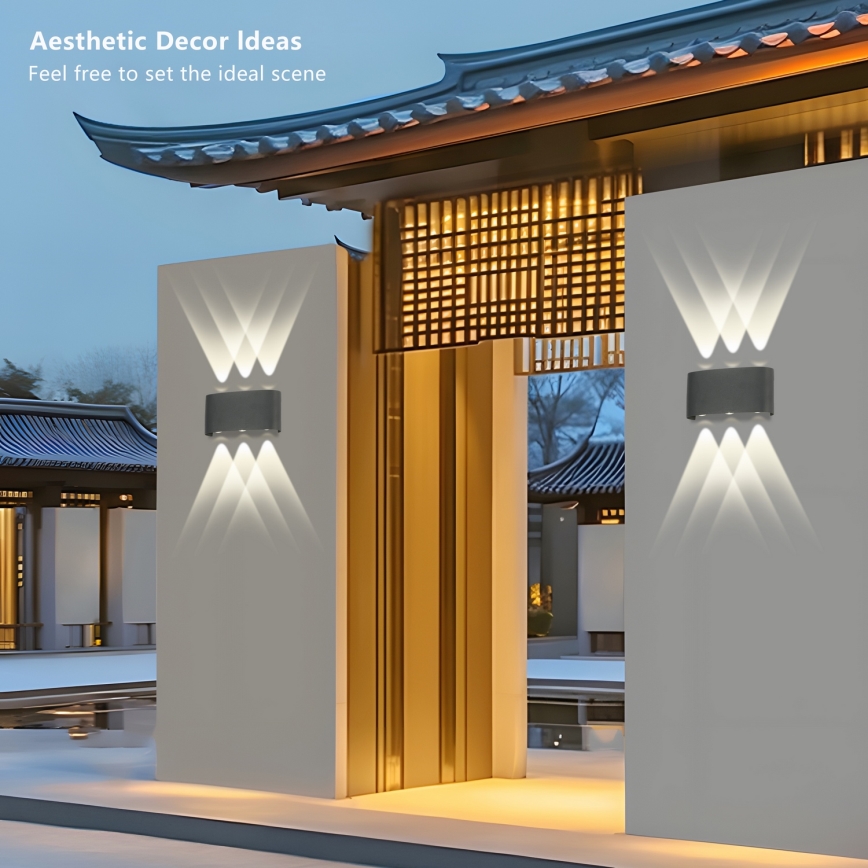 Brilagi - Aplique exterior LED FLAREBOX LED/6W/230V antracita IP65