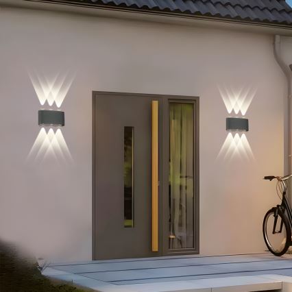 Brilagi - Aplique exterior LED FLAREBOX LED/6W/230V antracita IP65