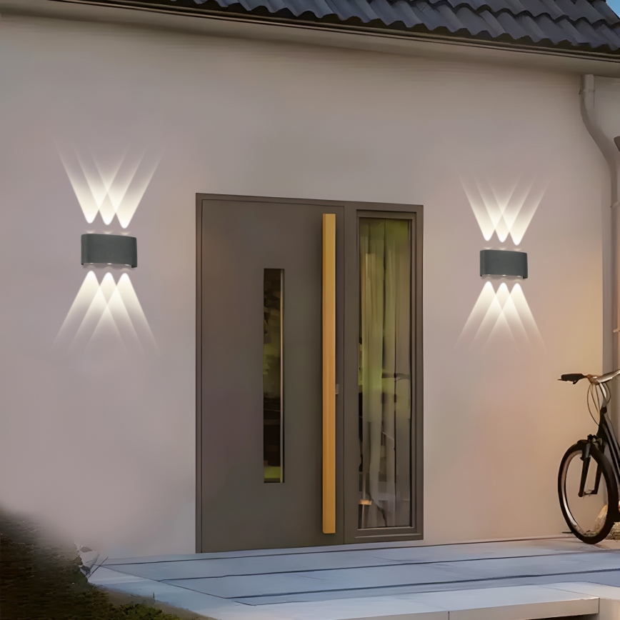 Brilagi - Aplique exterior LED FLAREBOX LED/6W/230V antracita IP65