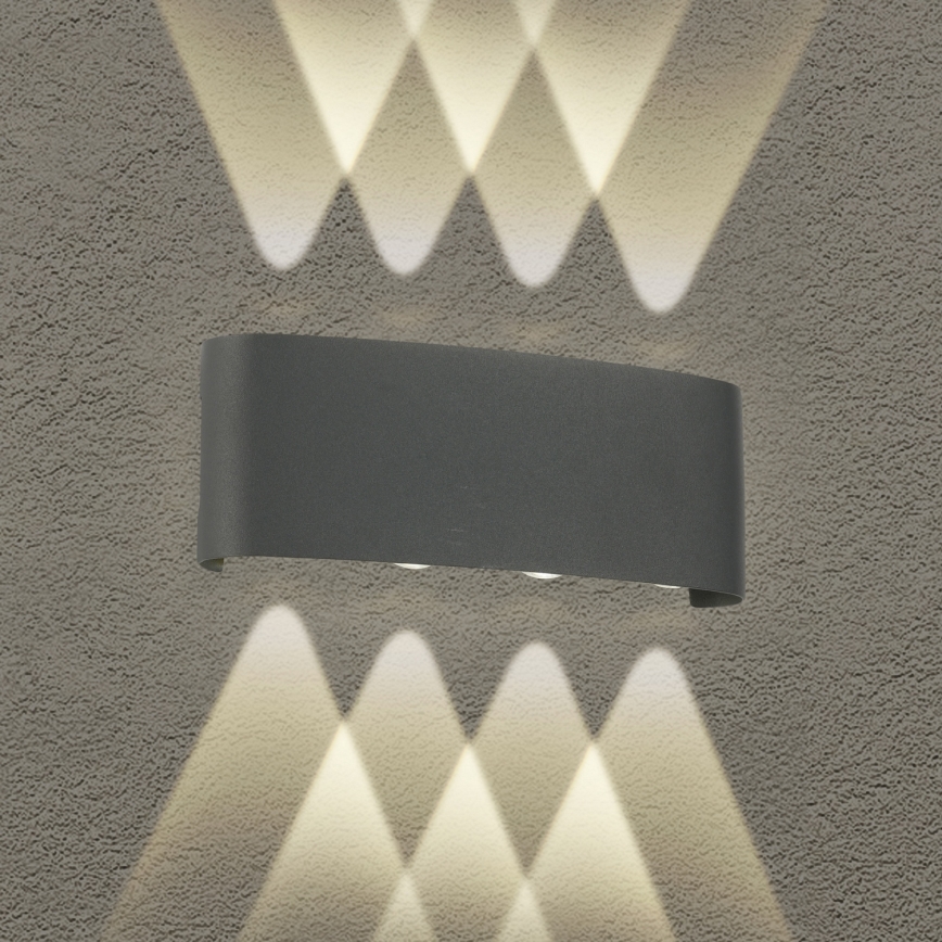 Brilagi - Aplique exterior LED FLAREBOX LED/8W/230V antracita IP65