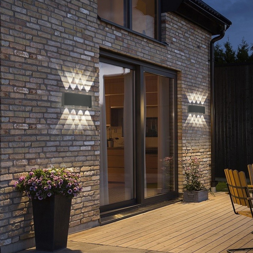 Brilagi - Aplique exterior LED FLAREBOX LED/8W/230V antracita IP65