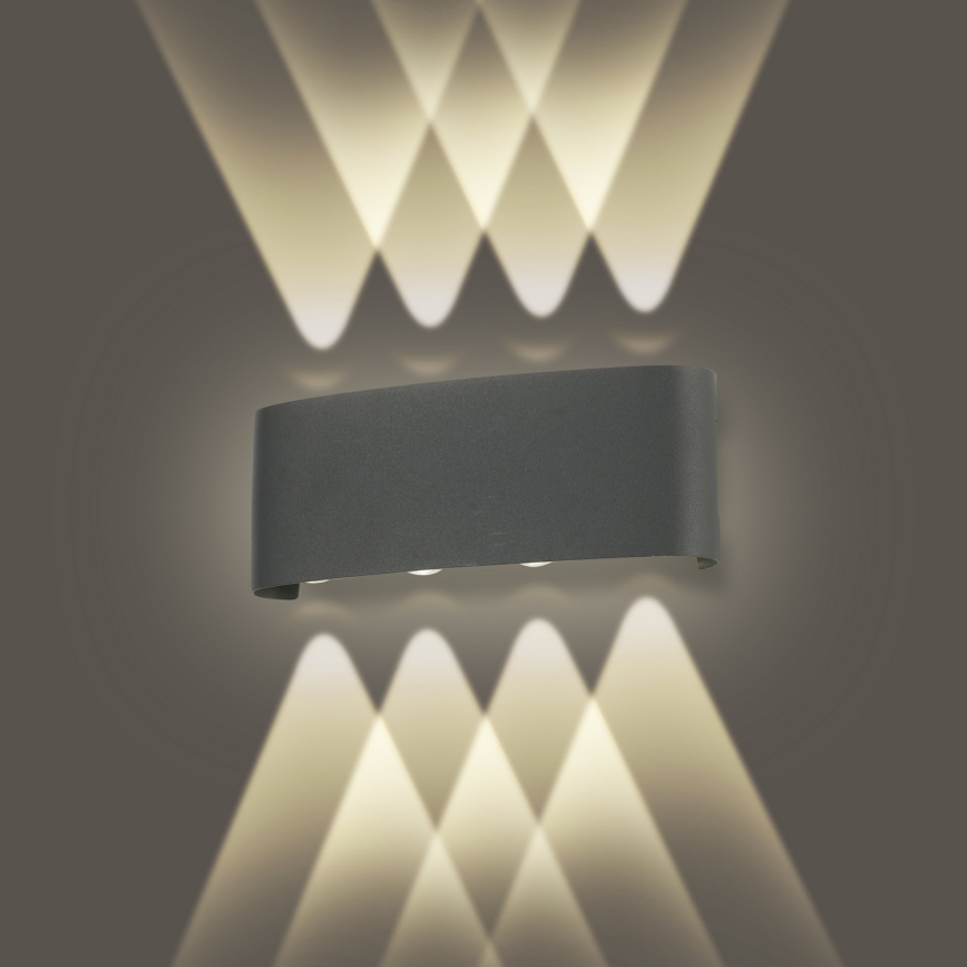 Brilagi - Aplique exterior LED FLAREBOX LED/8W/230V antracita IP65